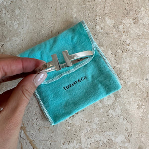Pre-Owned TIFFANY & CO. Medium SS T Square Bracelet