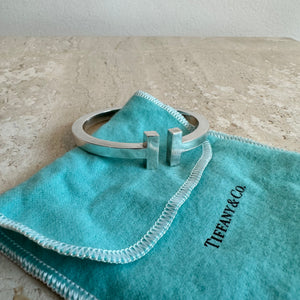 Pre-Owned TIFFANY & CO. Medium SS T Square Bracelet