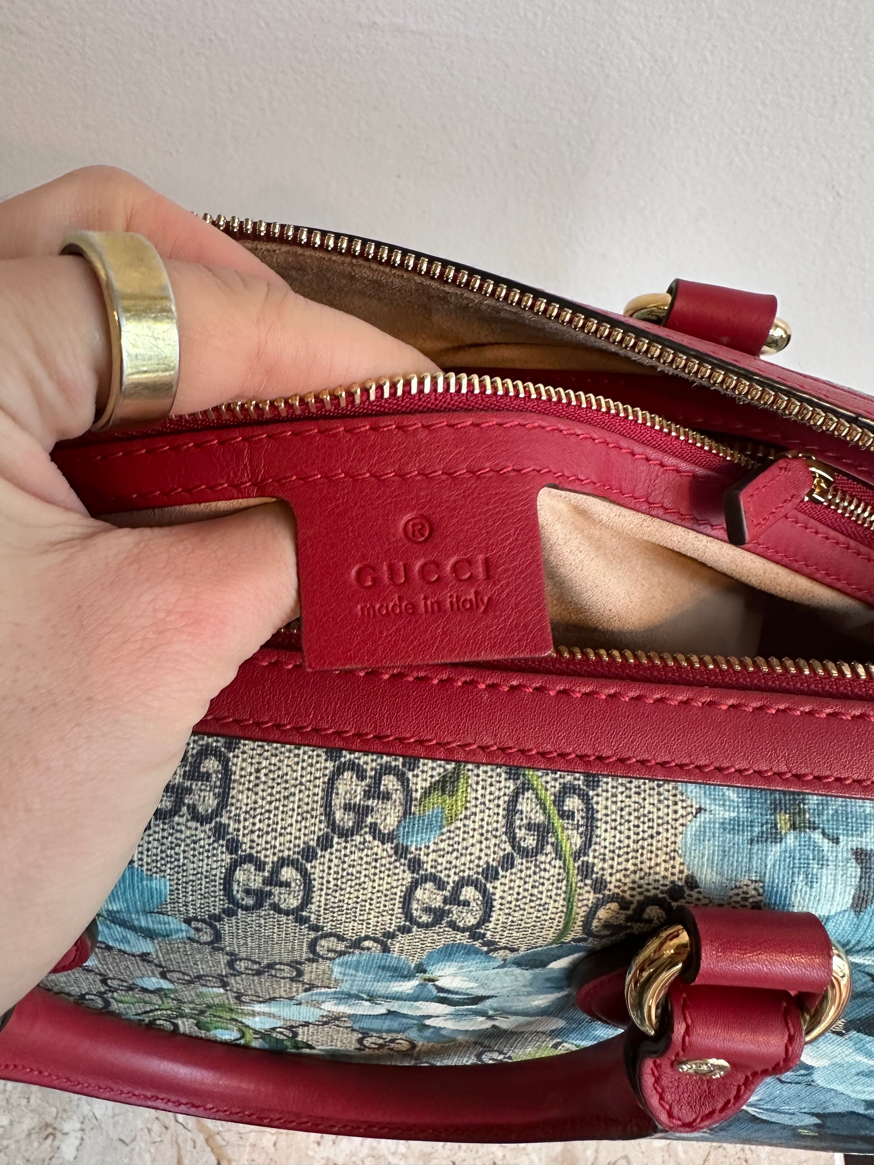 Pre-Owned GUCCI Large Blooms Boston Bag