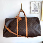 Pre-Owned LOUIS VUITTON Monogram Keepall Bandoulier 60