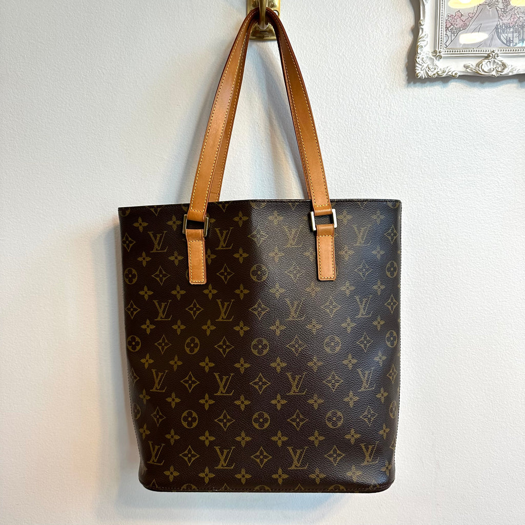 Pre-owned Louis Vuitton Monogram Raffia Gm Tote Bag In Beige