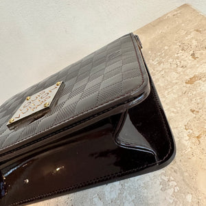 Pre-Owned LOUIS VUITTON Damier Vernis Amarante Cabaret Shoulder Bag