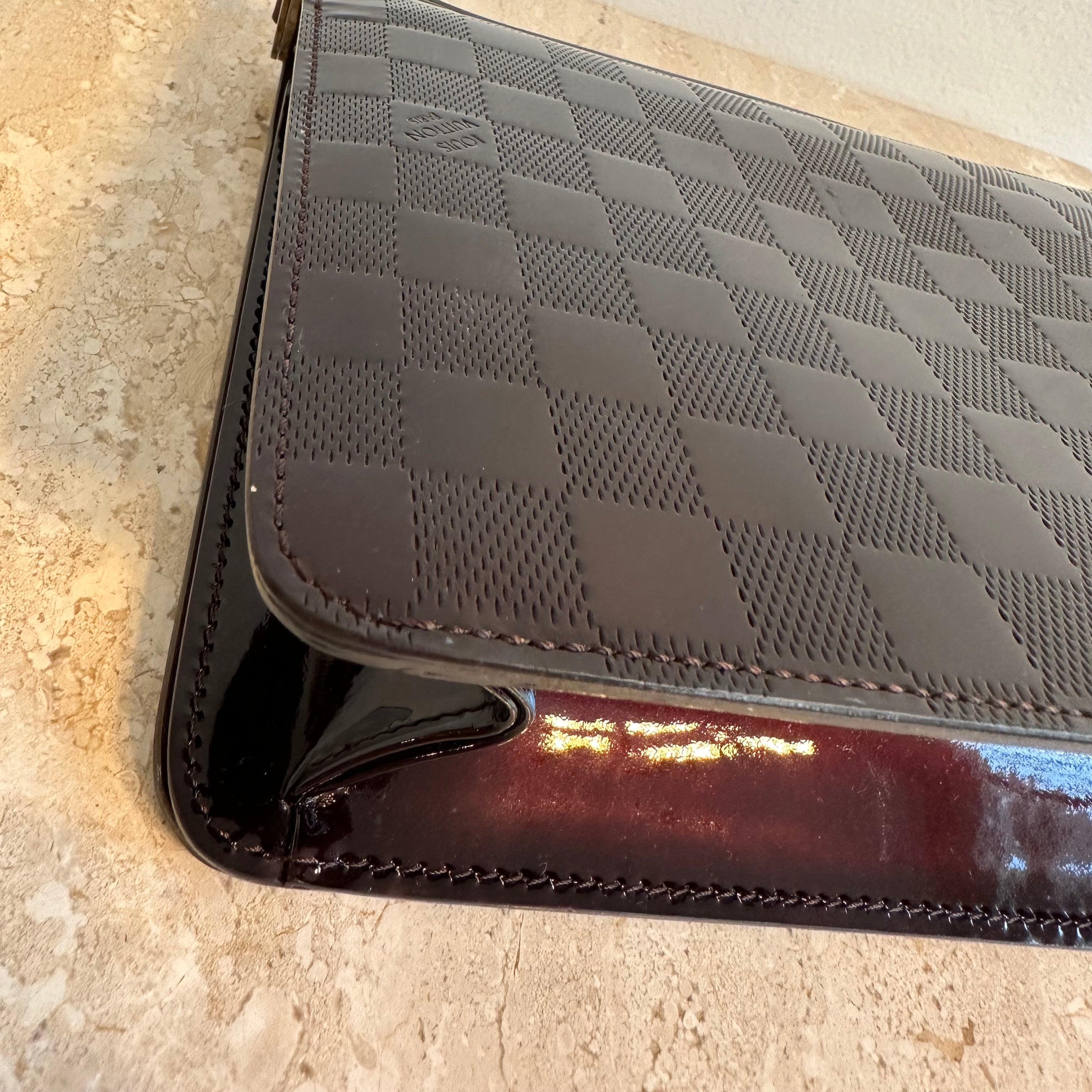 Pre-Owned LOUIS VUITTON Damier Vernis Amarante Cabaret Shoulder Bag