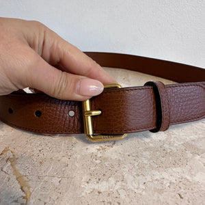 Pre-Owned Gucci GG Denim 85/34 Skinny Belt