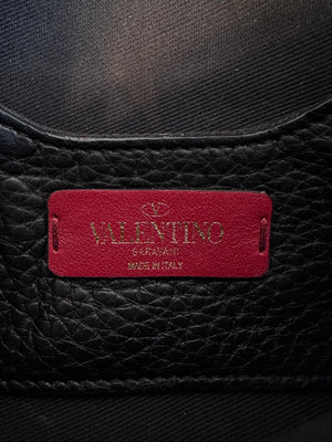 Pre-Owned VALENTINO Black Rockstud Belt Bag