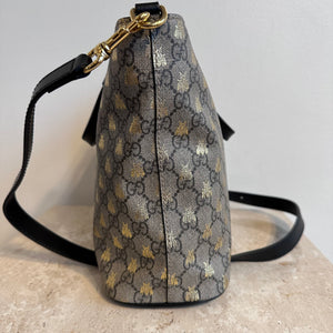 Pre-Owned GUCCI Beige GG Supreme Bestiary Tote