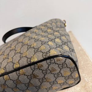 Pre-Owned GUCCI Beige GG Supreme Bestiary Tote
