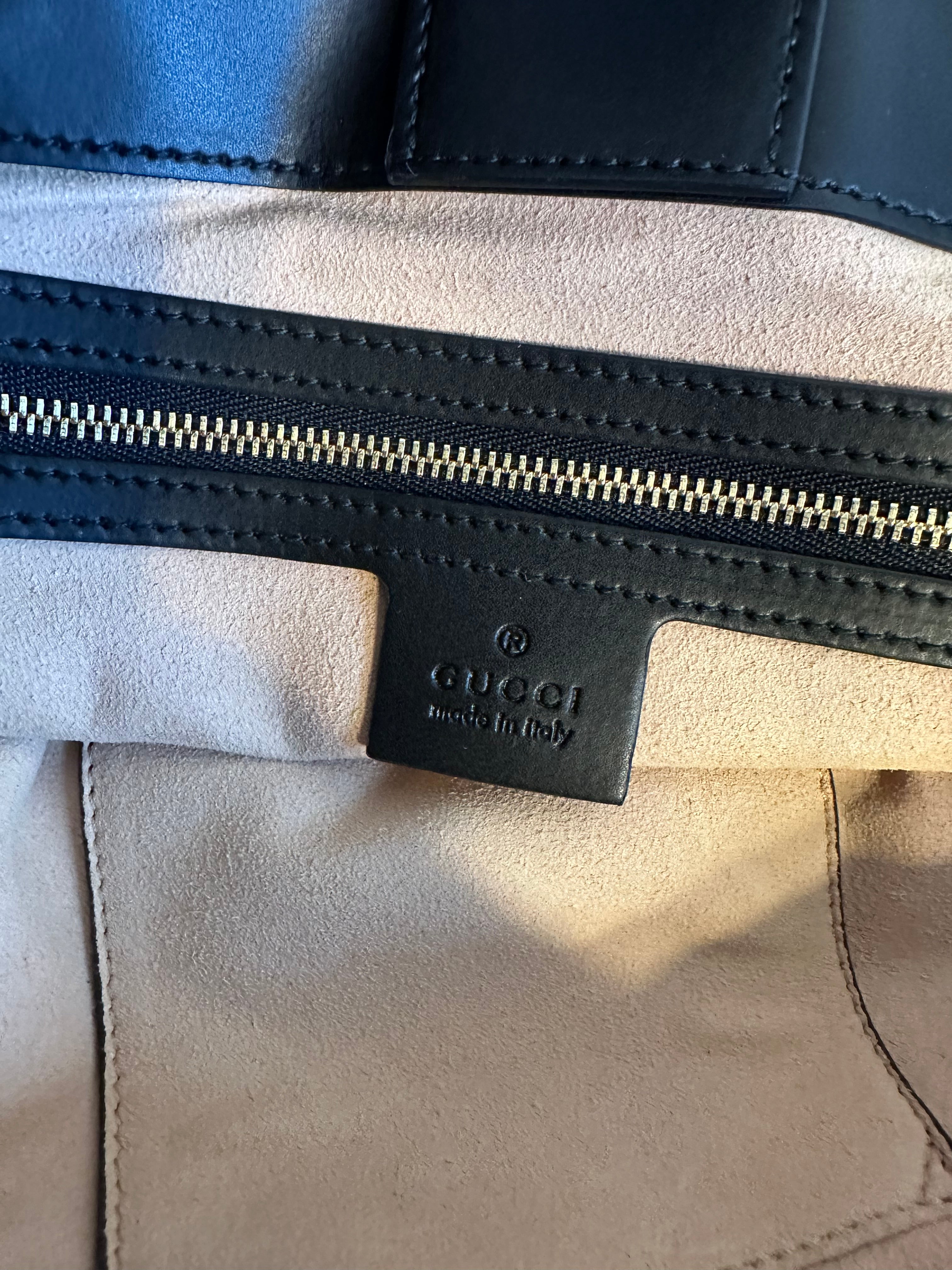 Pre-Owned GUCCI Beige GG Supreme Bestiary Tote