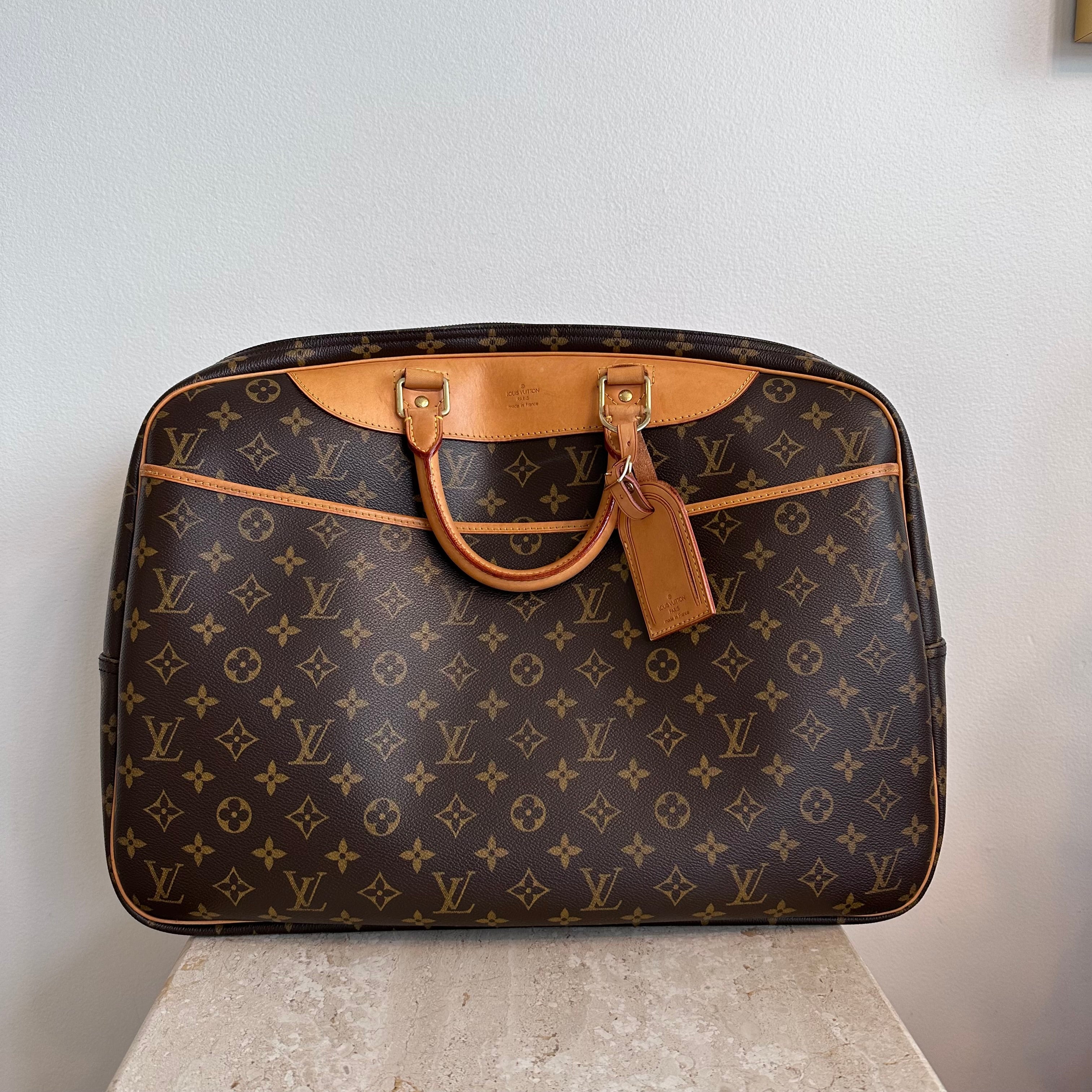 Pre-Owned LOUIS VUITTON Monogram Alize 24 Heures Travel Bag