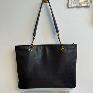 Pre-Owned CHANEL Vintage XL Black Caviar Timeless Tote Bag