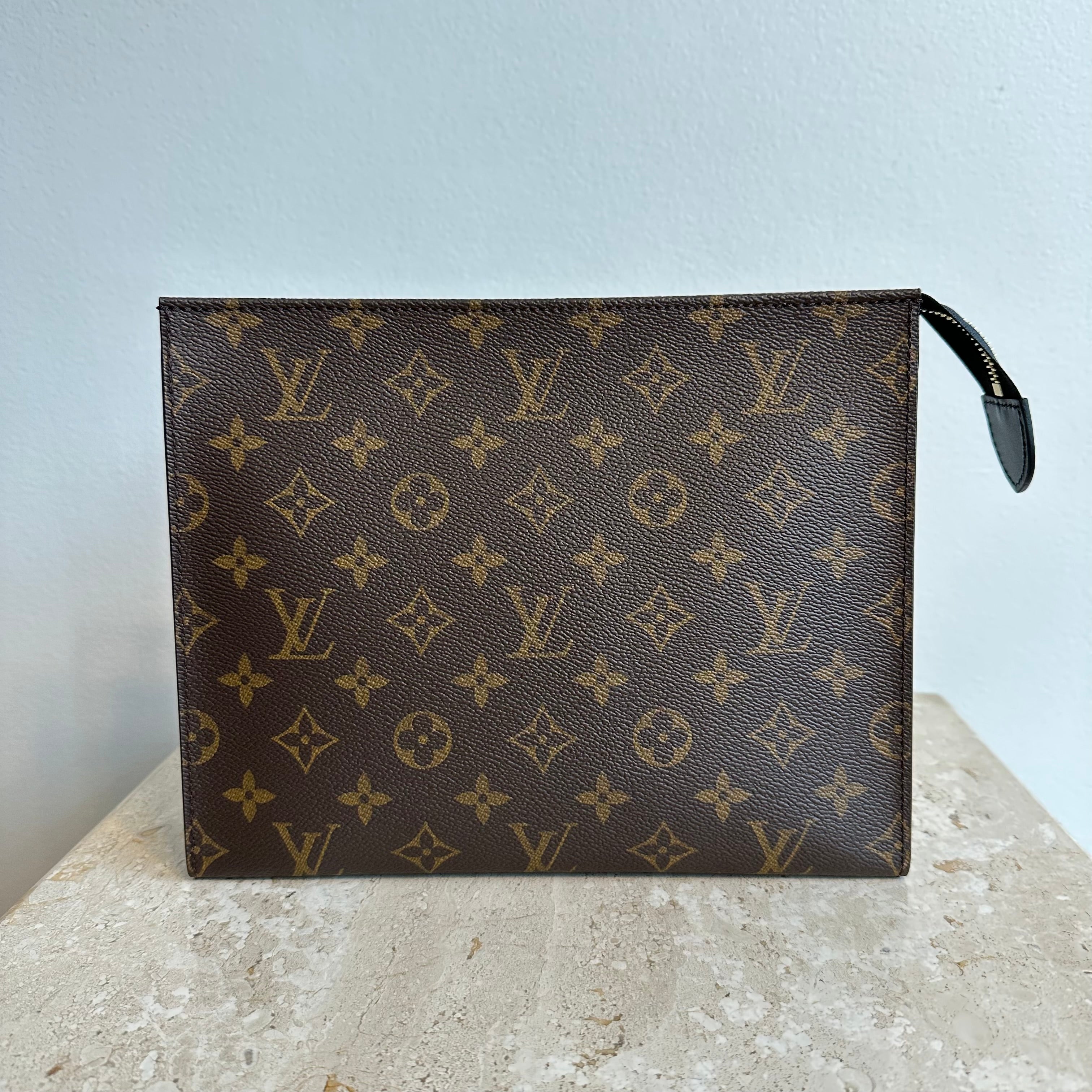 Louis Vuitton Toiletry Pouch 26 Monogram Brown in Coated Canvas with  GoldTone  US