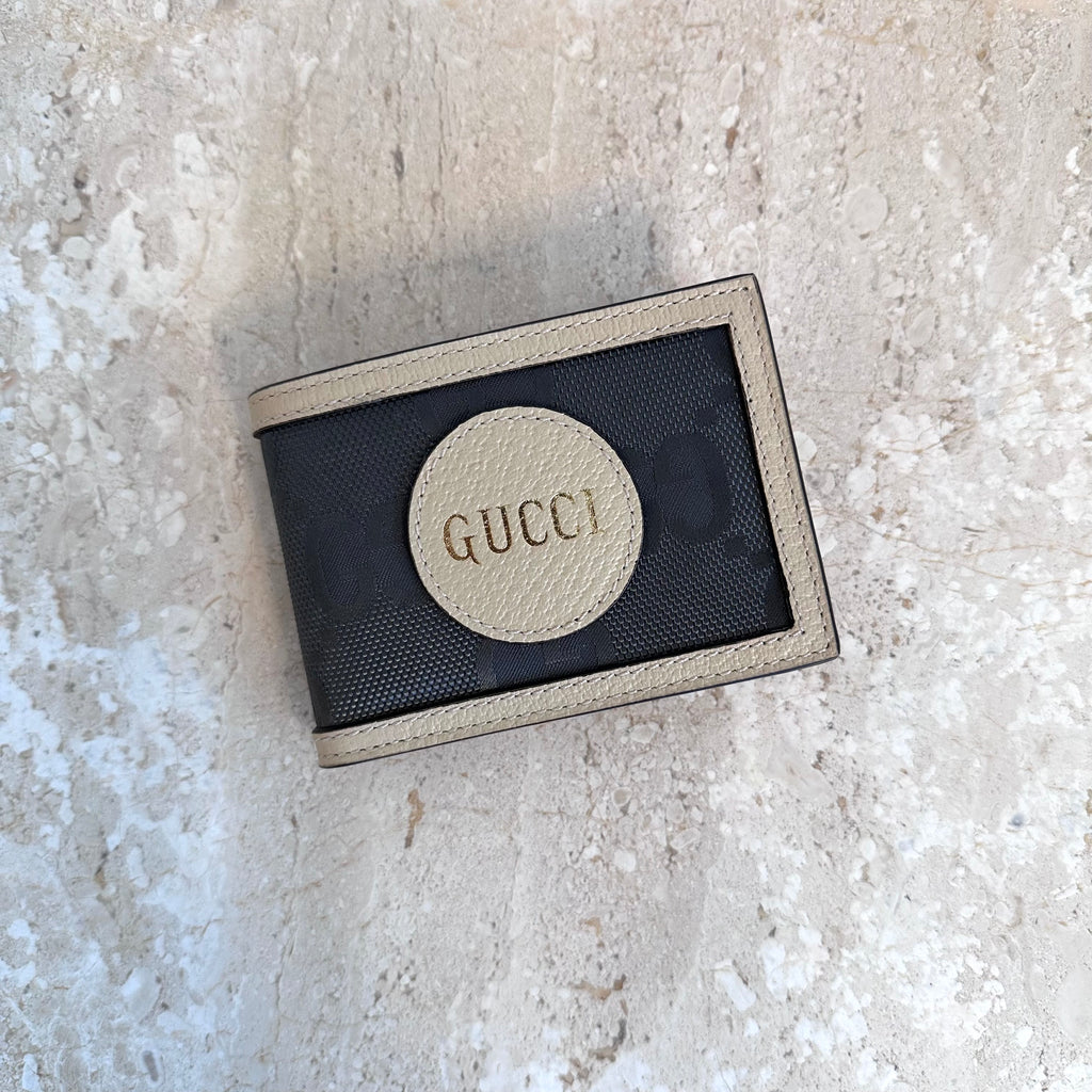 Pre-Owned Gucci Beige/Grey Off The Grid Bi-Fold Wallet