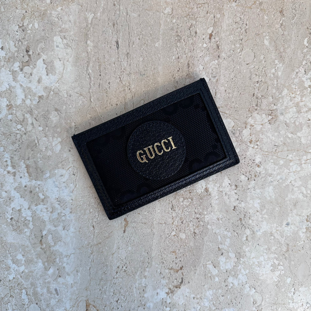Pre-Owned GUCCI Black Off The Grid Cardholder