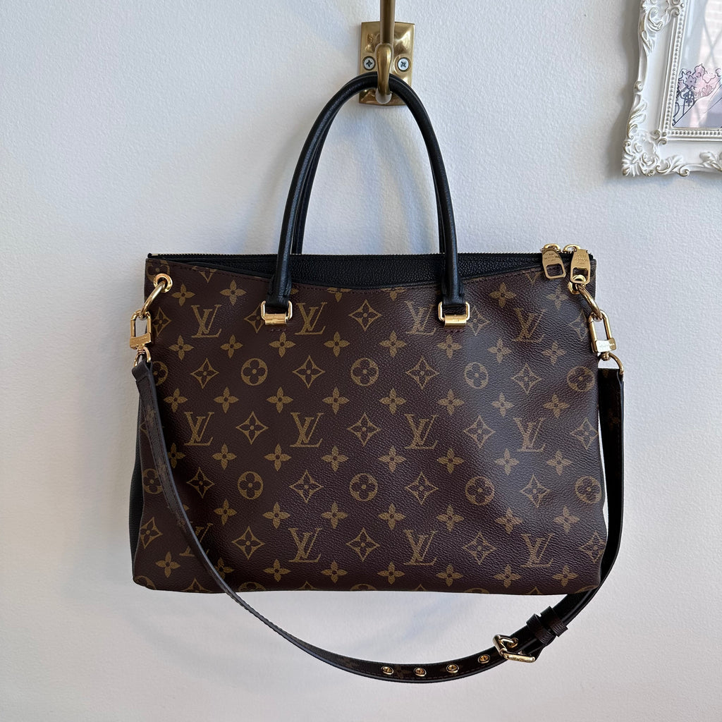 Pre-Owned LOUIS VUITTON Monogram Black Pallas MM