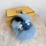 Pre-Owned FENDI Blue Maddie Monster Bag Charm