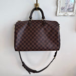 Pre-Owned LOUIS VUITTON Damier Ébène Speedy Bandouliere 35