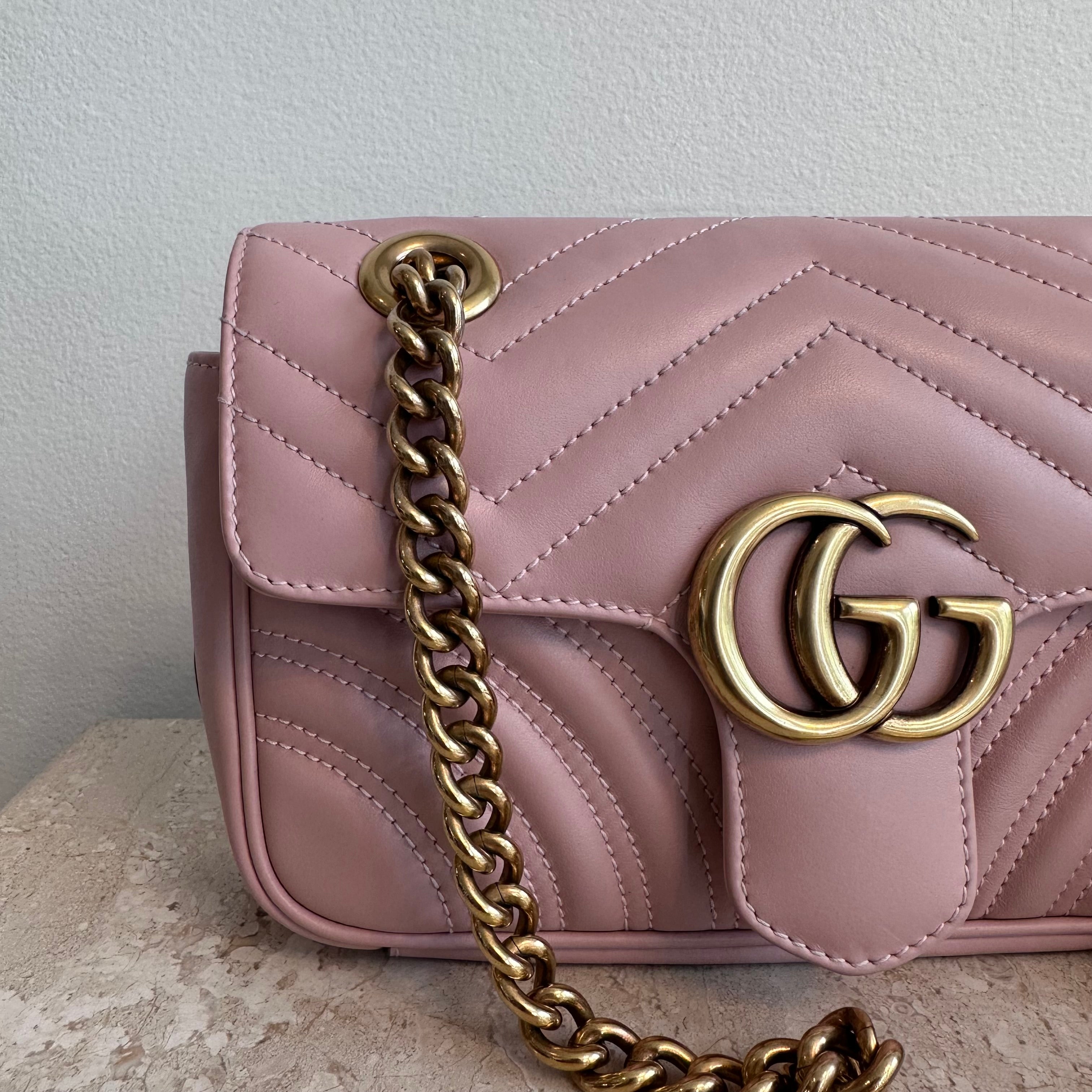 Pre-owned Gucci GG Marmont Small Shoulder Bag