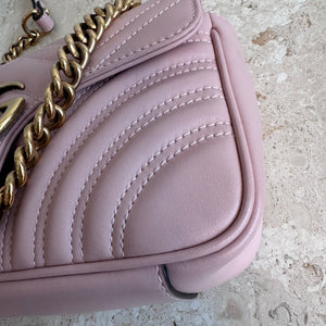 Pre-Owned GUCCI Blush GG Marmont Small Shoulder Bag