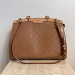 Pre-Owned LOUIS VUITTON Beige Poudre Vernis Brea GM