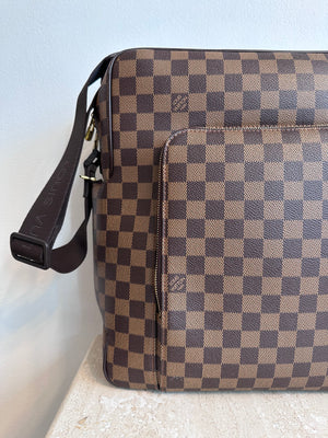 Pre-Owned LOUIS VUITTON Damier Ebene Olav GM Messenger Bag