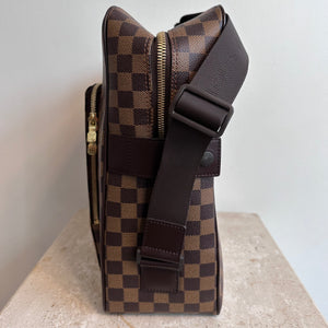 Pre-Owned LOUIS VUITTON Damier Ebene Olav GM Messenger Bag