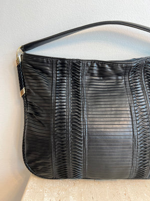 Pre-Owned JIMMY CHOO Pleated Leather Zoe Hobo
