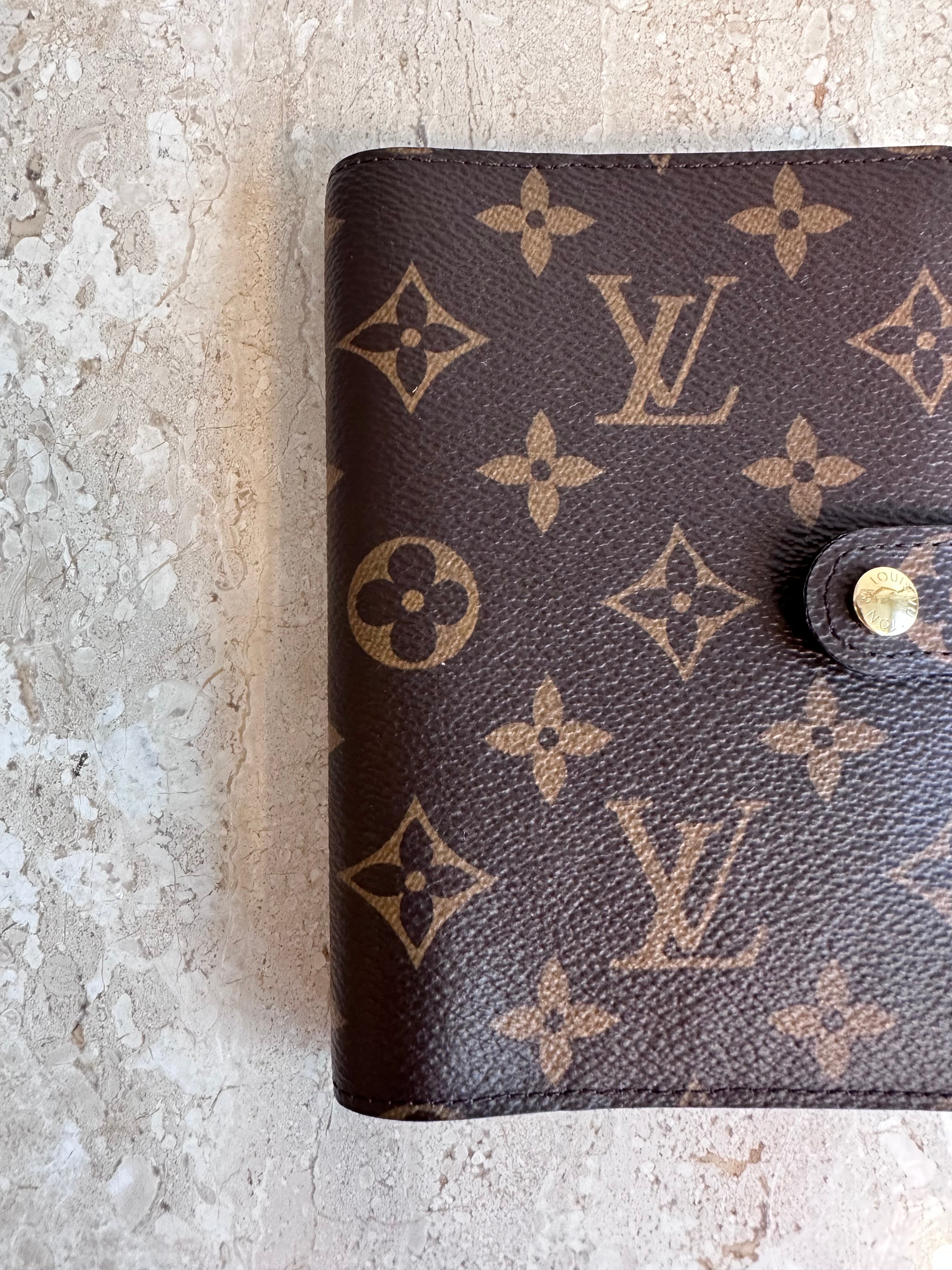 Pre-Owned LOUIS VUITTON Monogram Small Ring Agenda Cover