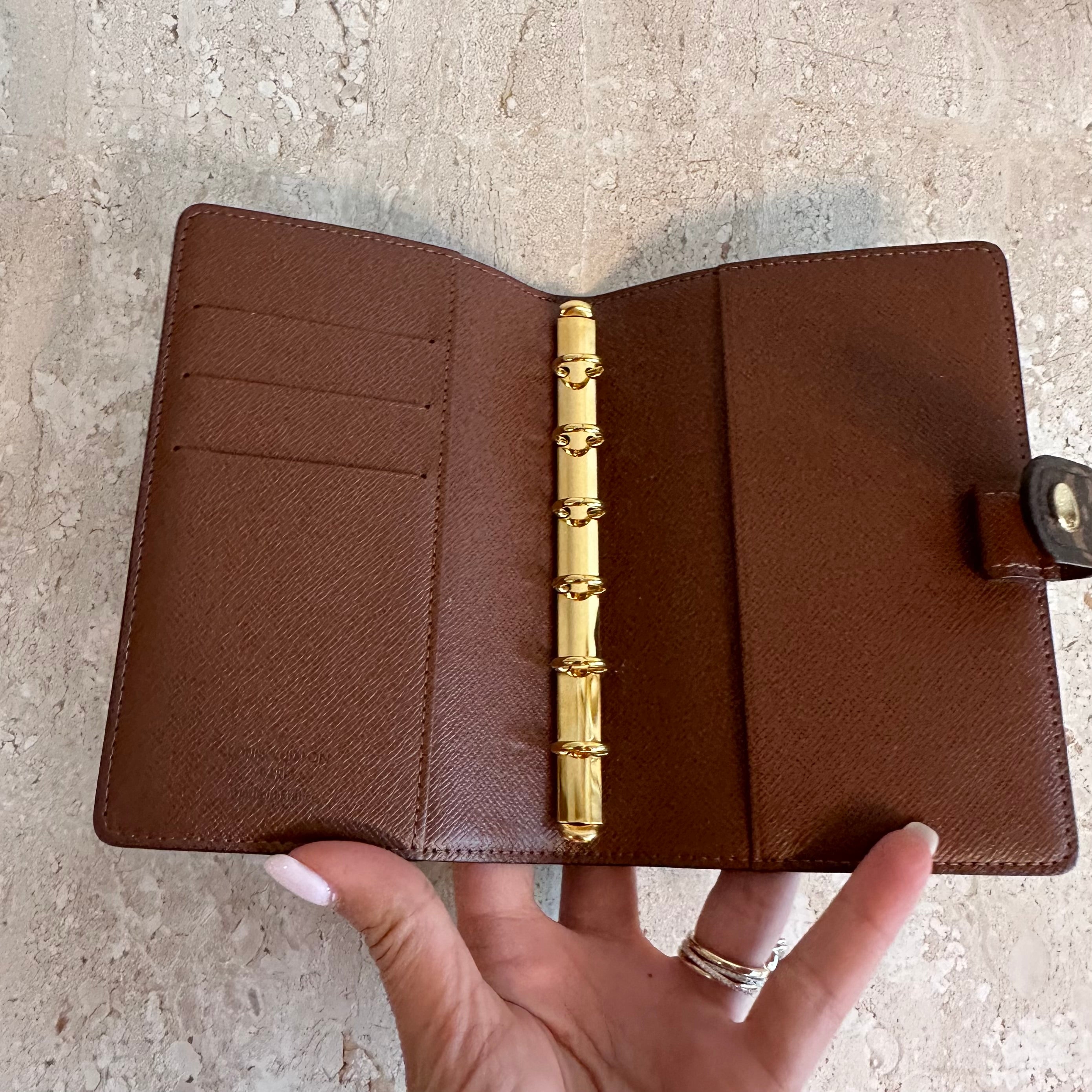 Pre-Owned LOUIS VUITTON Monogram Small Ring Agenda Cover