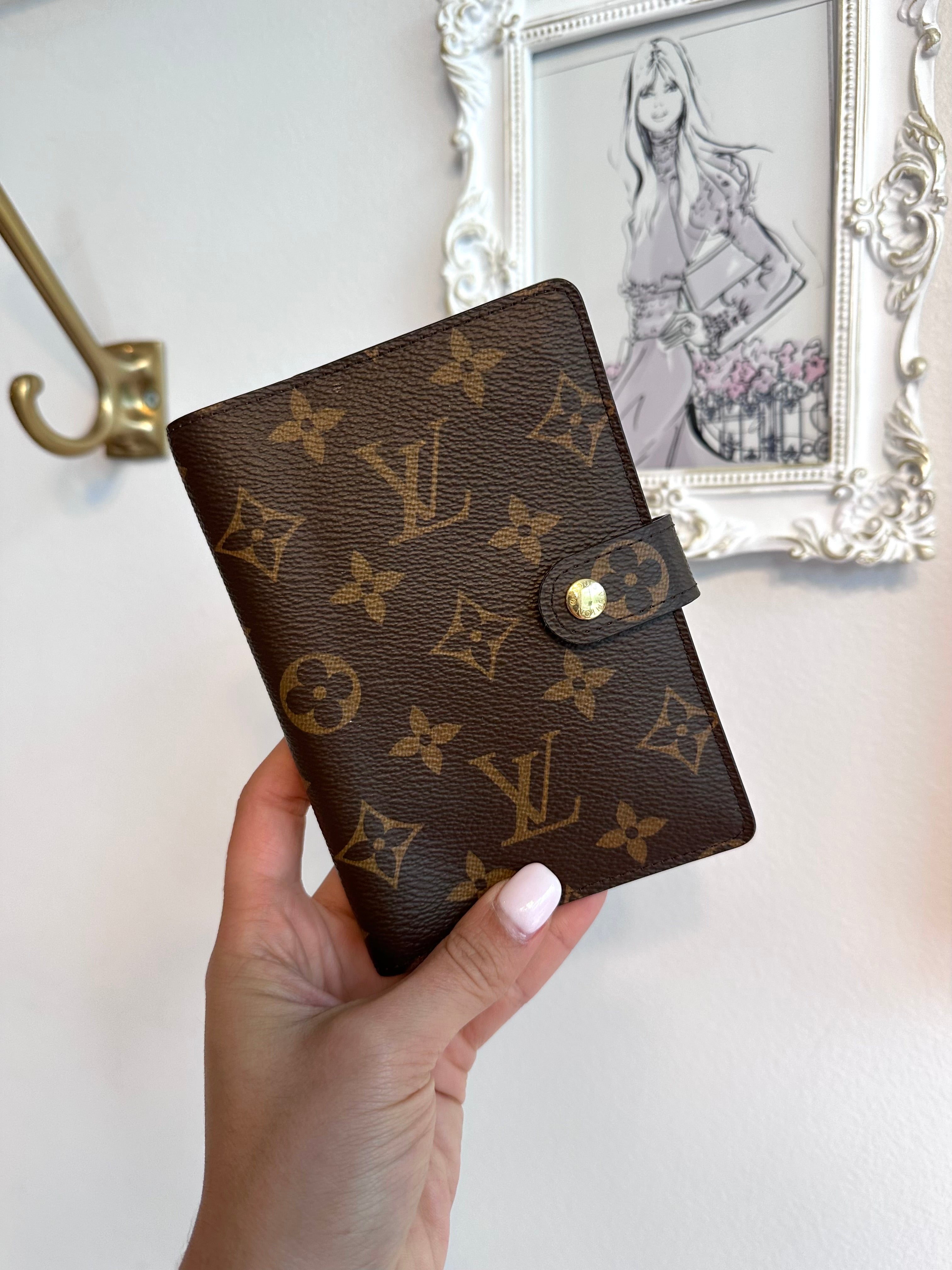 Pre-Owned LOUIS VUITTON Monogram Small Ring Agenda Cover