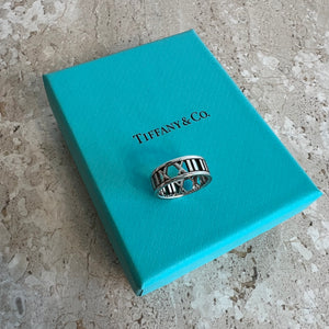 Pre-Owned TIFFANY & CO. SS Atlas Open Ring Size 6.5