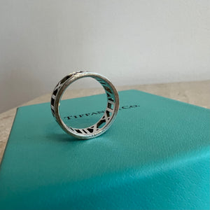 Pre-Owned TIFFANY & CO. SS Atlas Open Ring Size 6.5