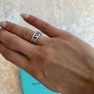 Pre-Owned TIFFANY & CO. SS Atlas Open Ring Size 6.5