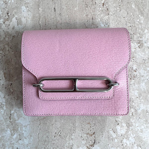 Pre-Owned HERMES Pink Roulis Slim Wallet