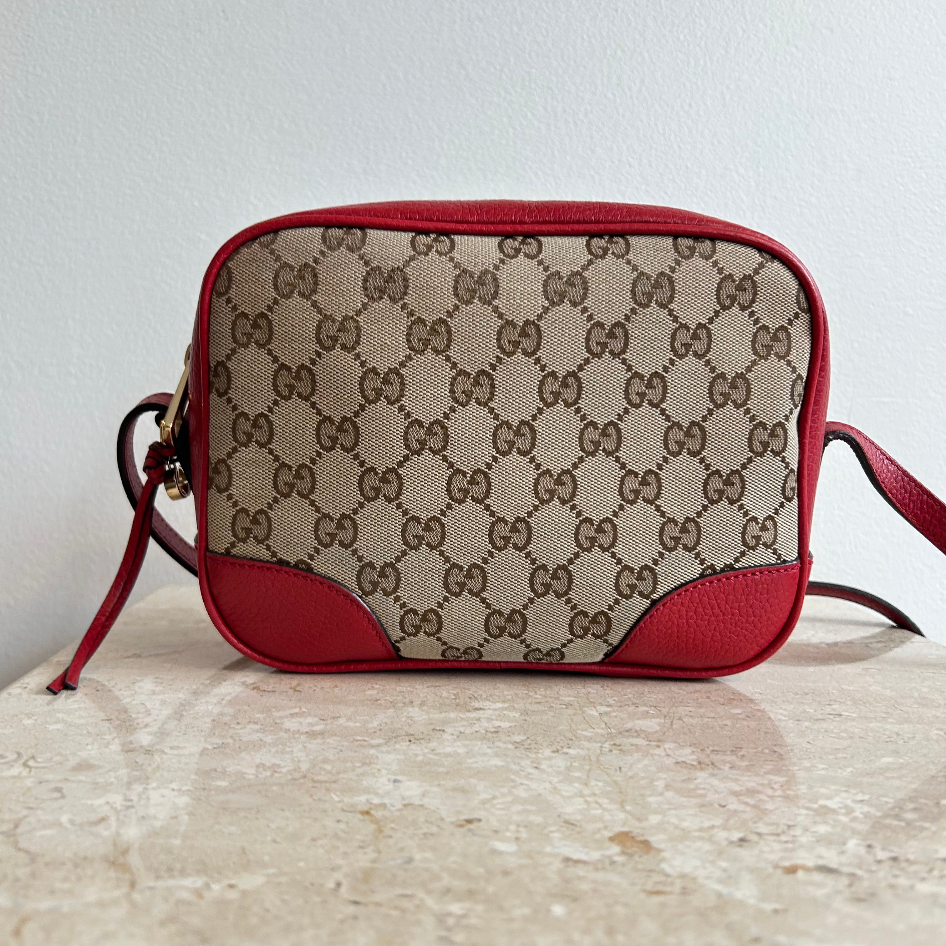 Pre Owned GUCCI Monogram Canvas Bree Camera Bag Valamode