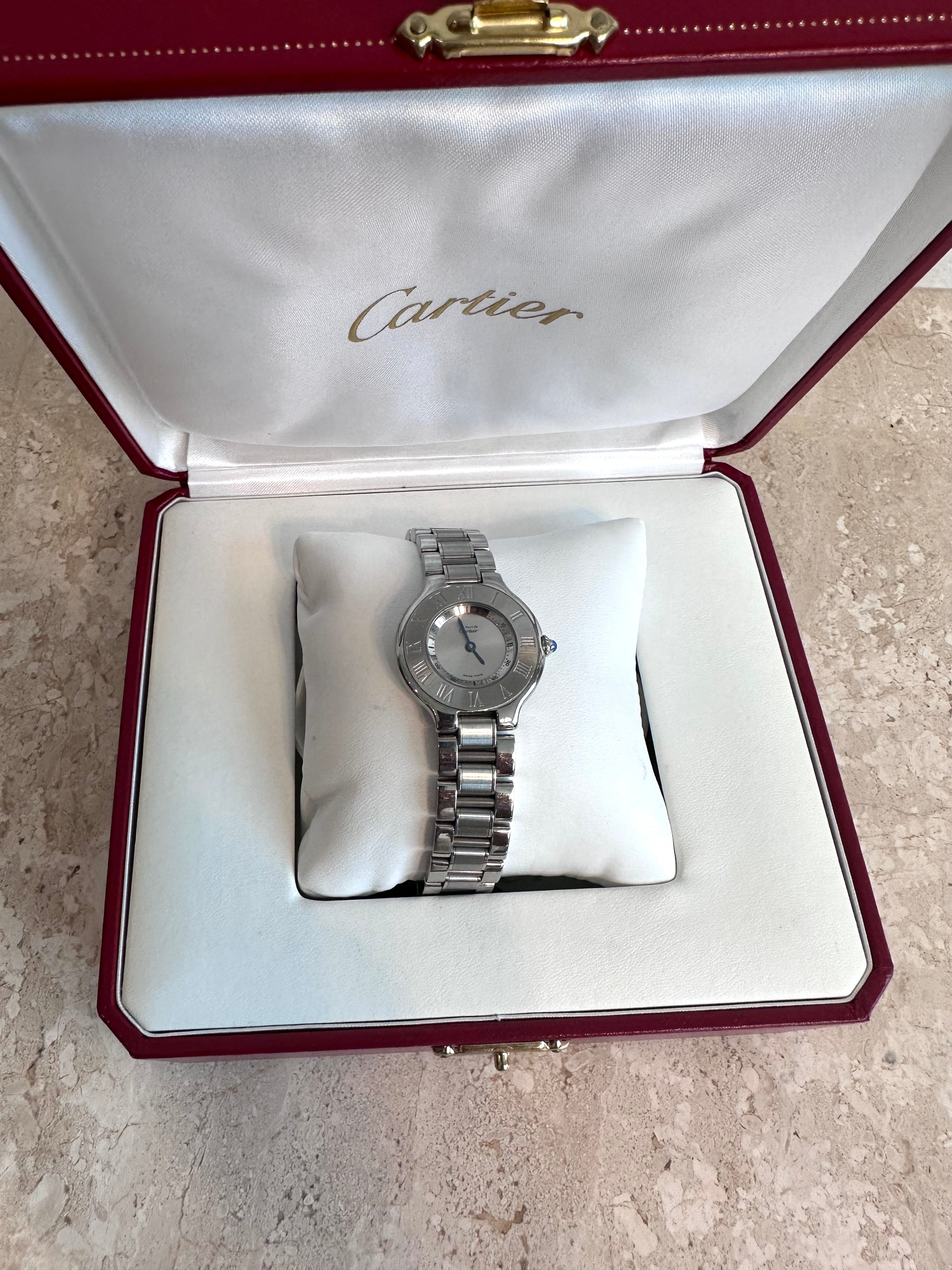 Pre-Owned CARTIER Must De Cartier 21 Ladies Steel Watch
