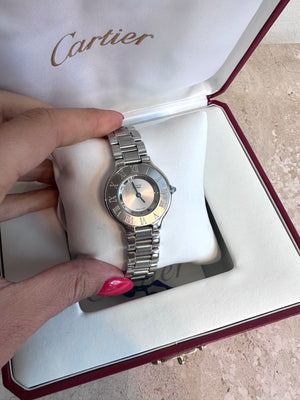 Pre-Owned CARTIER Must De Cartier 21 Ladies Steel Watch