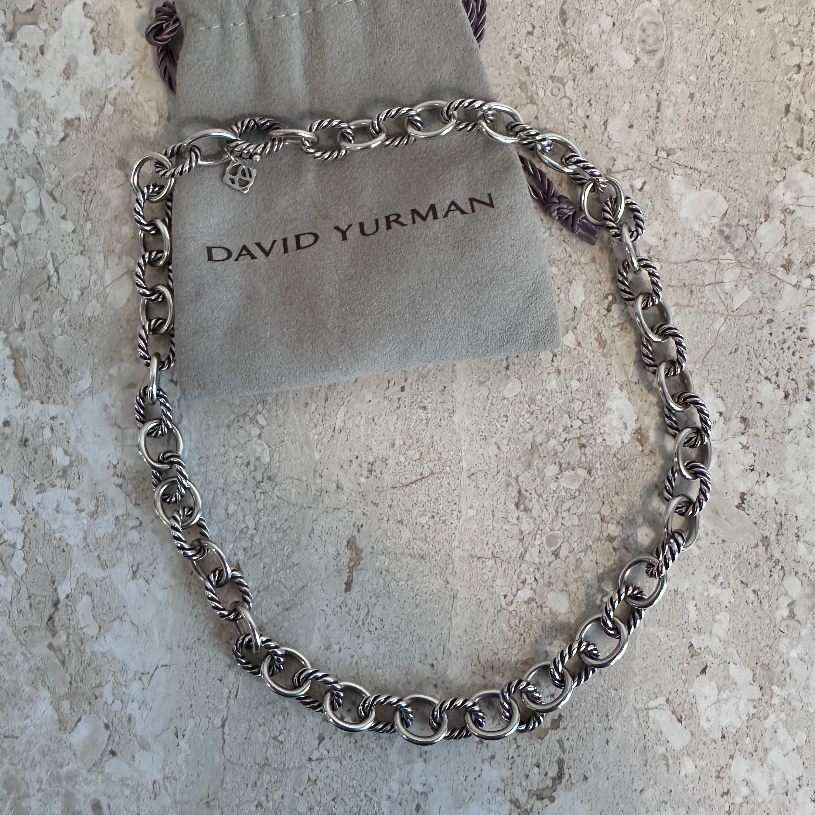 Pre-Owned DAVID YURMAN SS Oval Link Chain Necklace