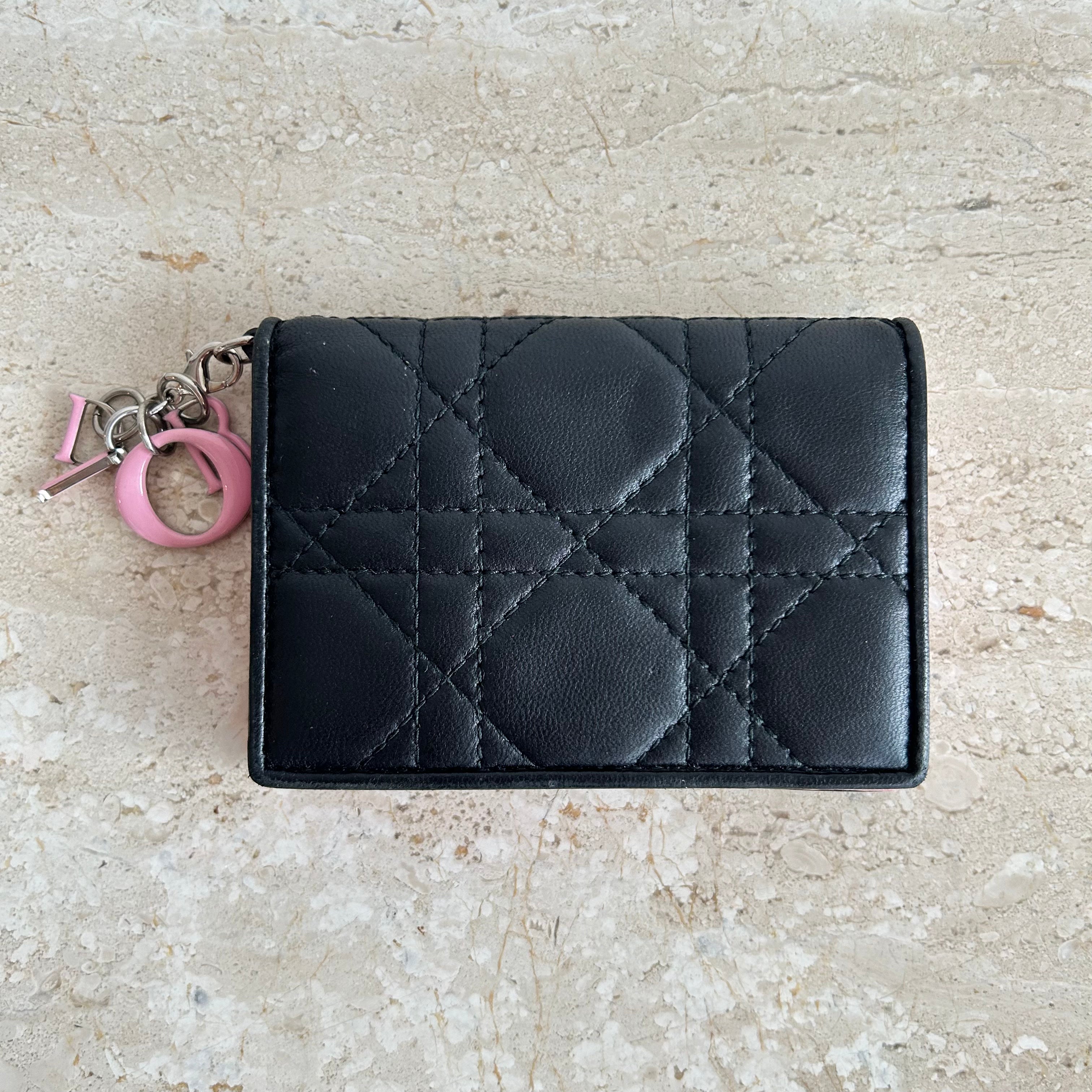 Pre Owned DIOR Lady Dior Bloom Card Holder Valamode