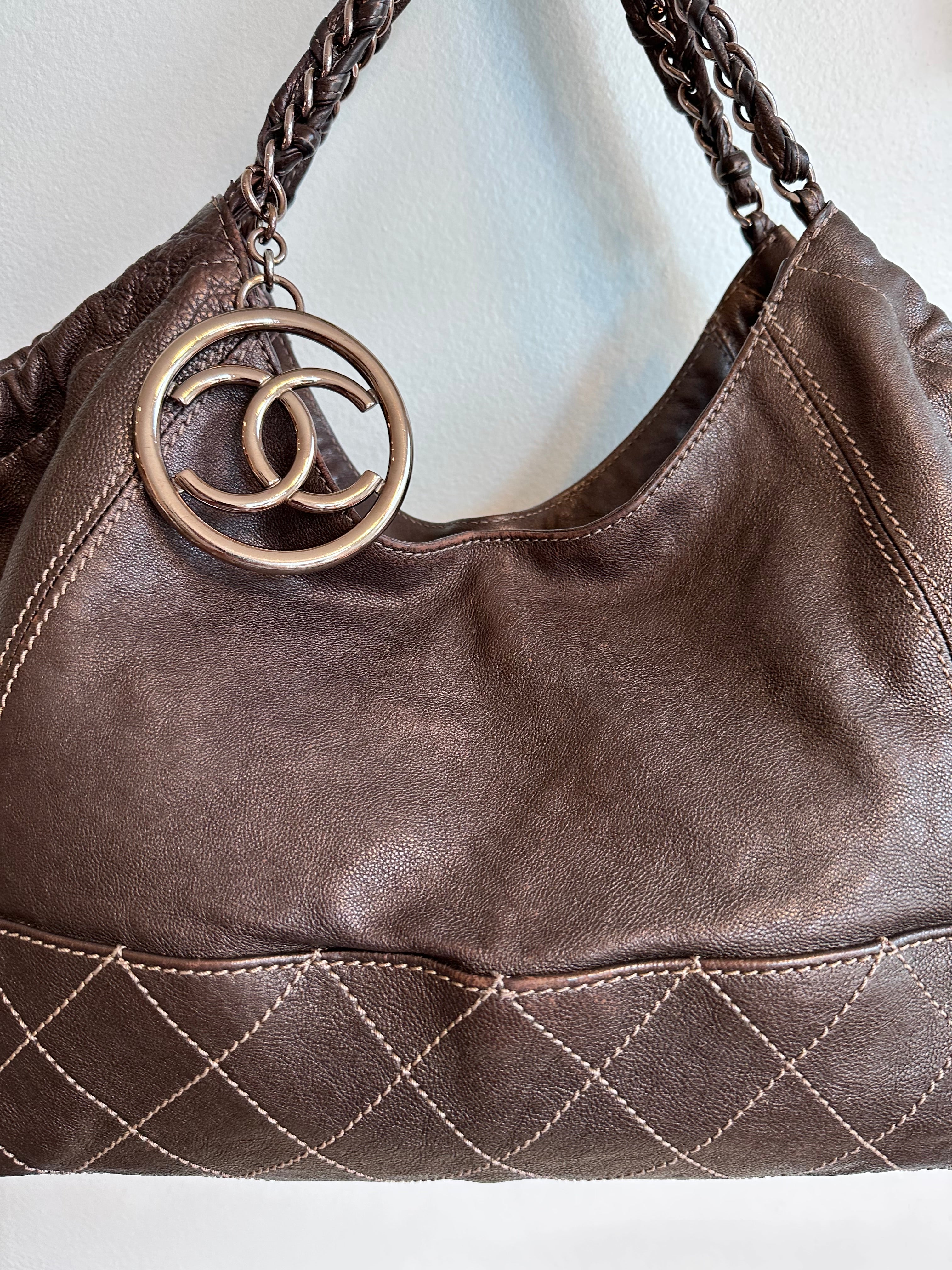 Pre-Owned CHANEL Coco Baby Cabas Hobo Shoulder Bag