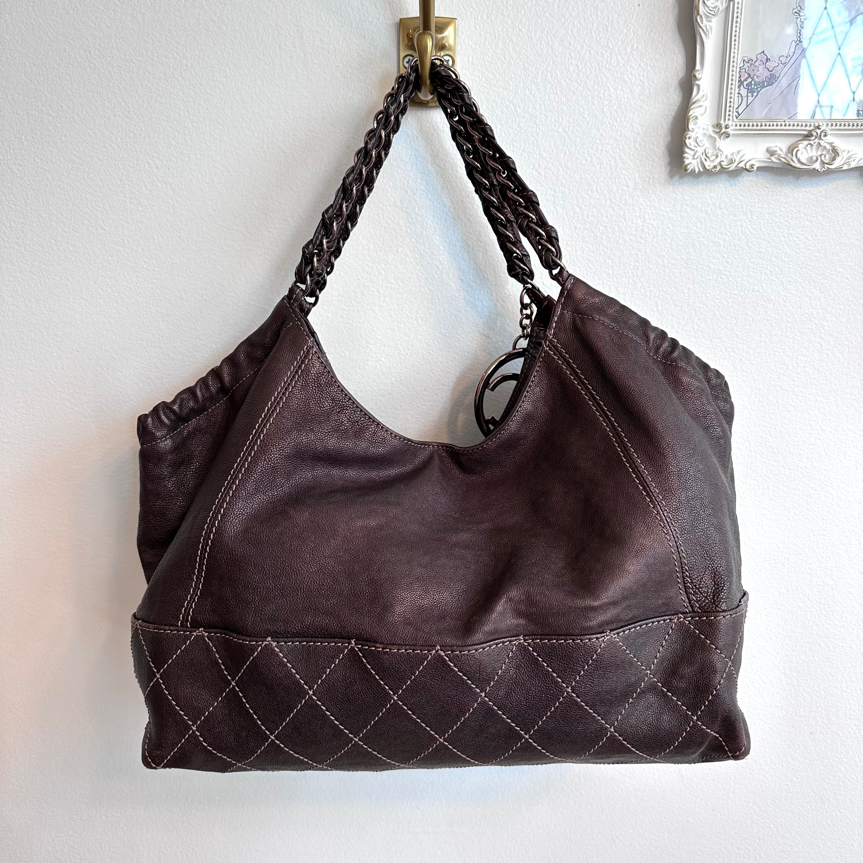 Pre-Owned CHANEL Coco Baby Cabas Hobo Shoulder Bag