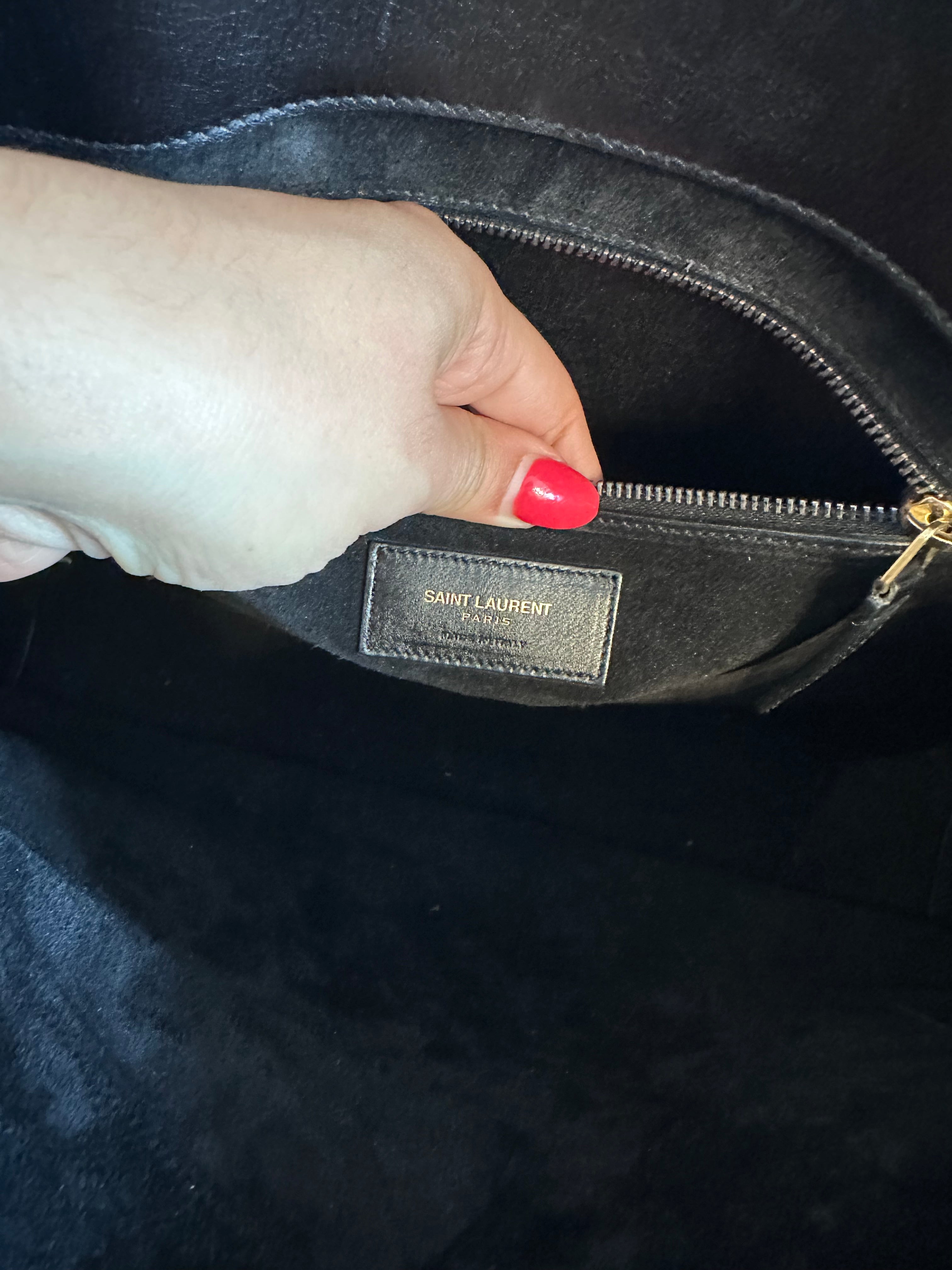 Pre-Owned SAINT LAURENT Black Sac De Jour