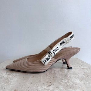 Pre-Owned Dior J’Adior Nude Slingback Pump - Size 37.5