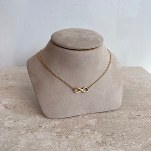 Pre-Owned TIFFANY & CO. 18K Yellow Gold Infinity Pendant Necklace
