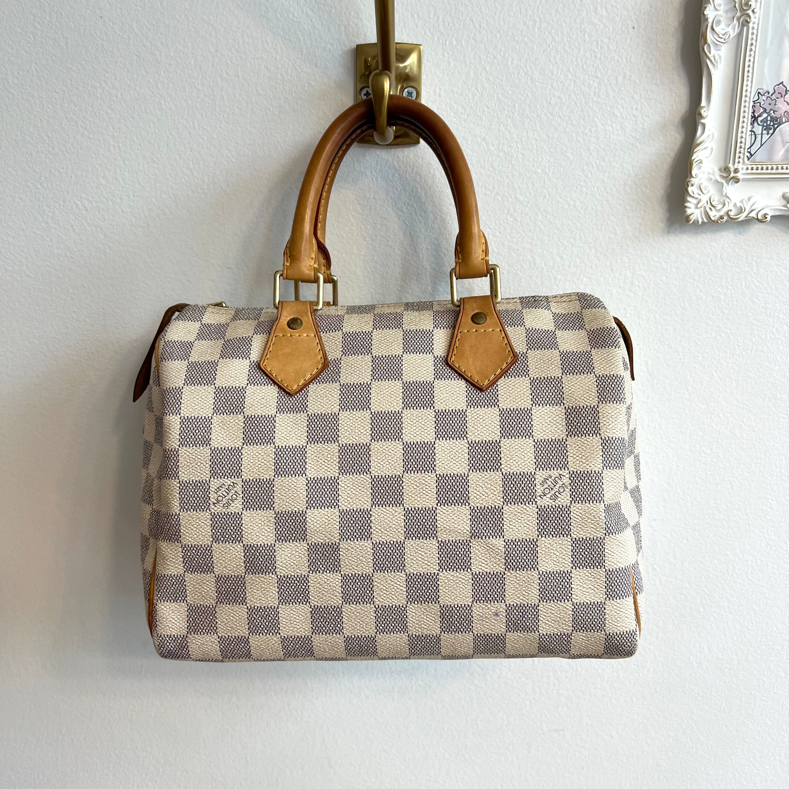 Pre-Owned LOUIS VUITTON Damier Azur Speedy 25
