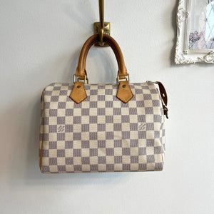Pre-Owned LOUIS VUITTON Damier Azur Speedy 25