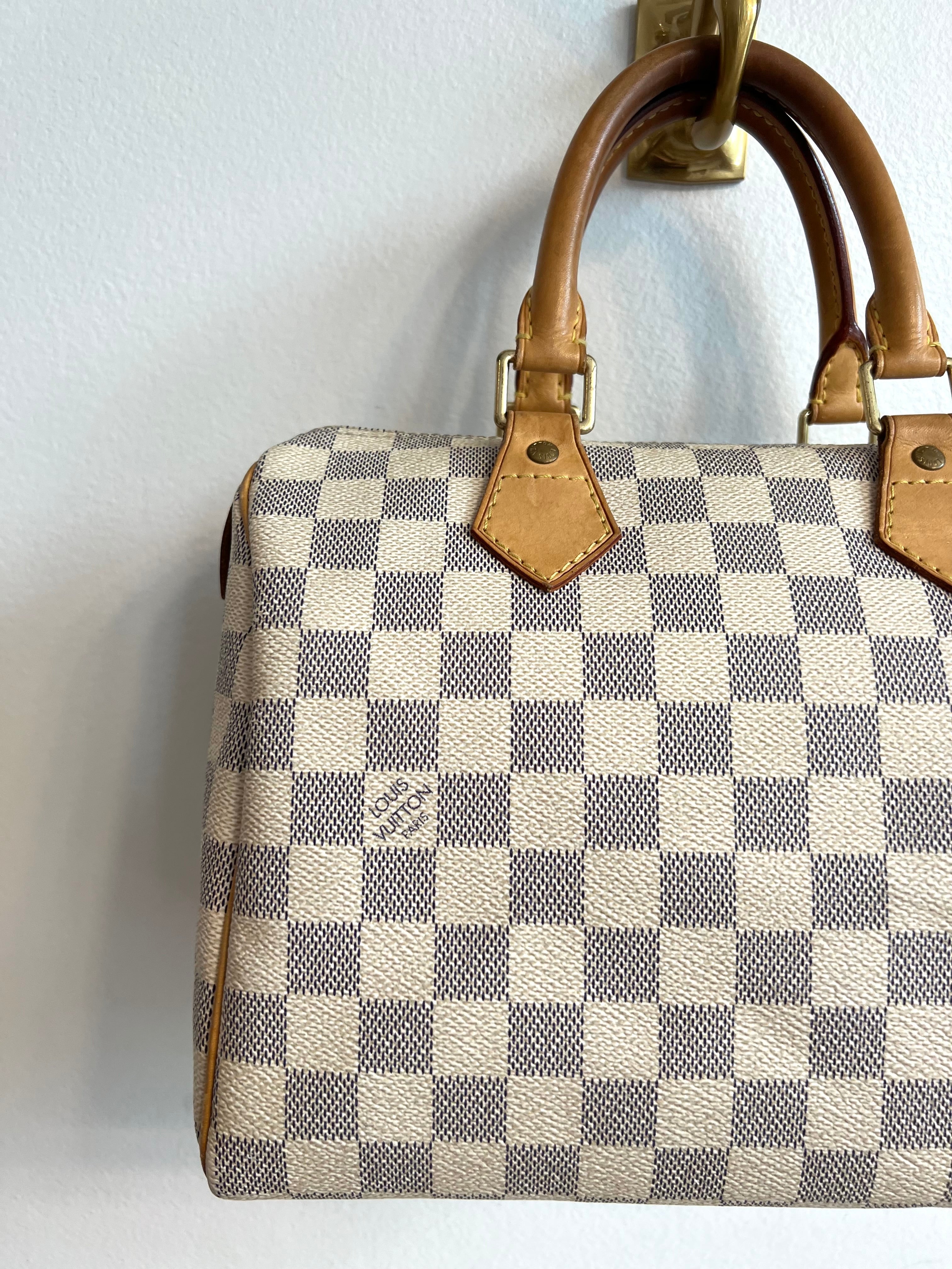 Pre-Owned LOUIS VUITTON Damier Azur Speedy 25