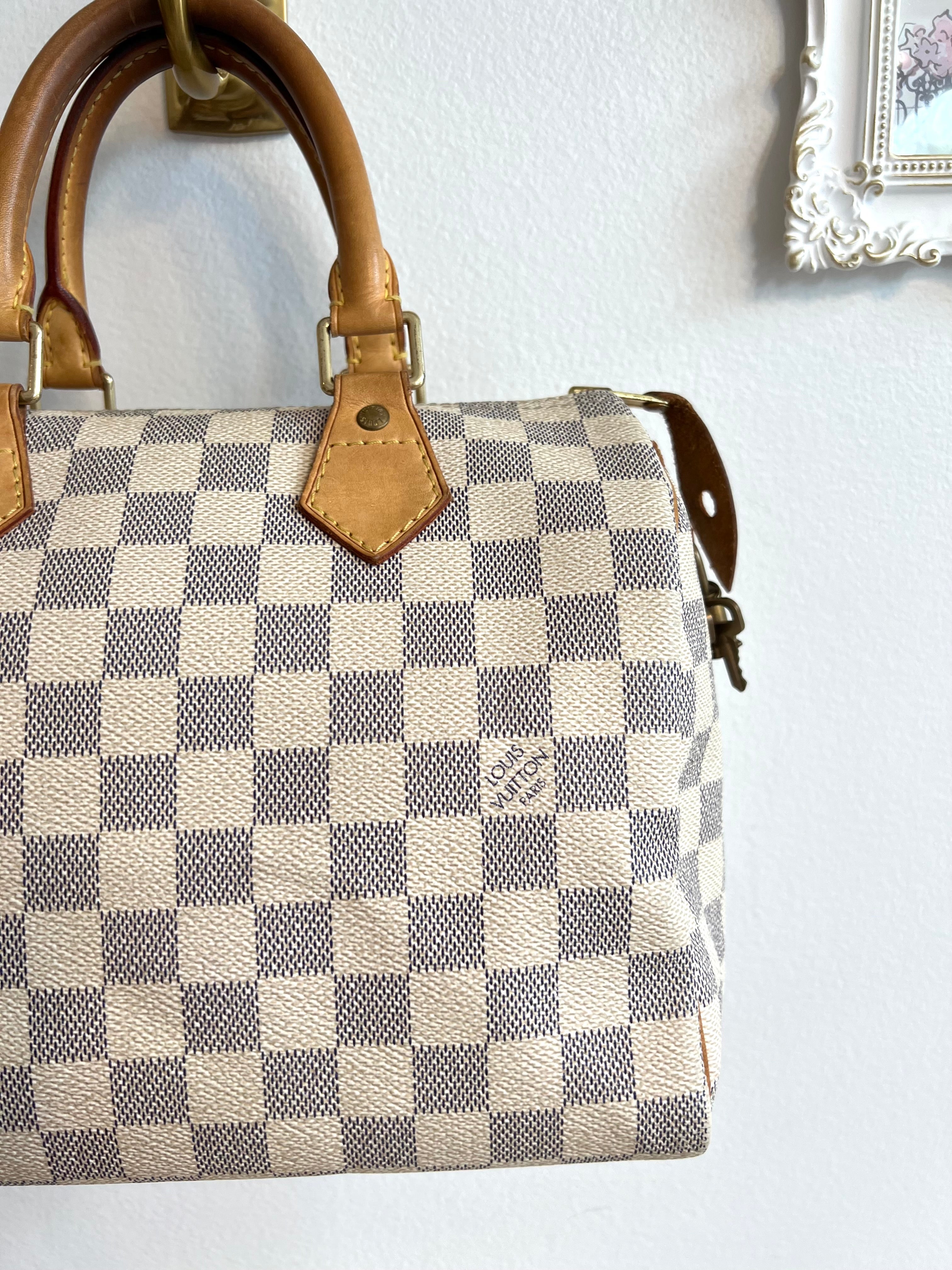 Pre-Owned LOUIS VUITTON Damier Azur Speedy 25