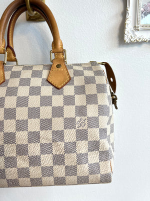 Pre-Owned LOUIS VUITTON Damier Azur Speedy 25