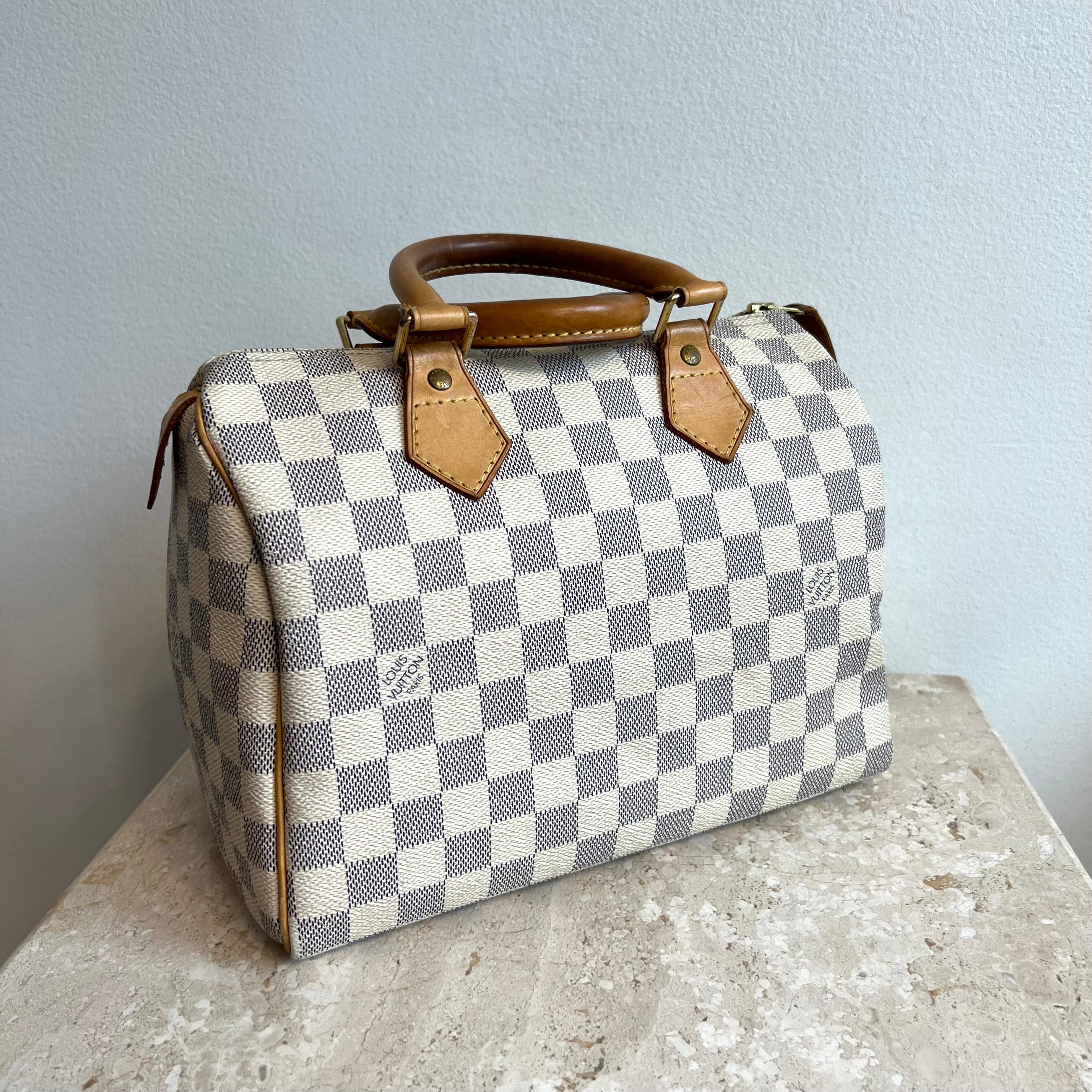 Pre-Owned LOUIS VUITTON Damier Azur Speedy 25