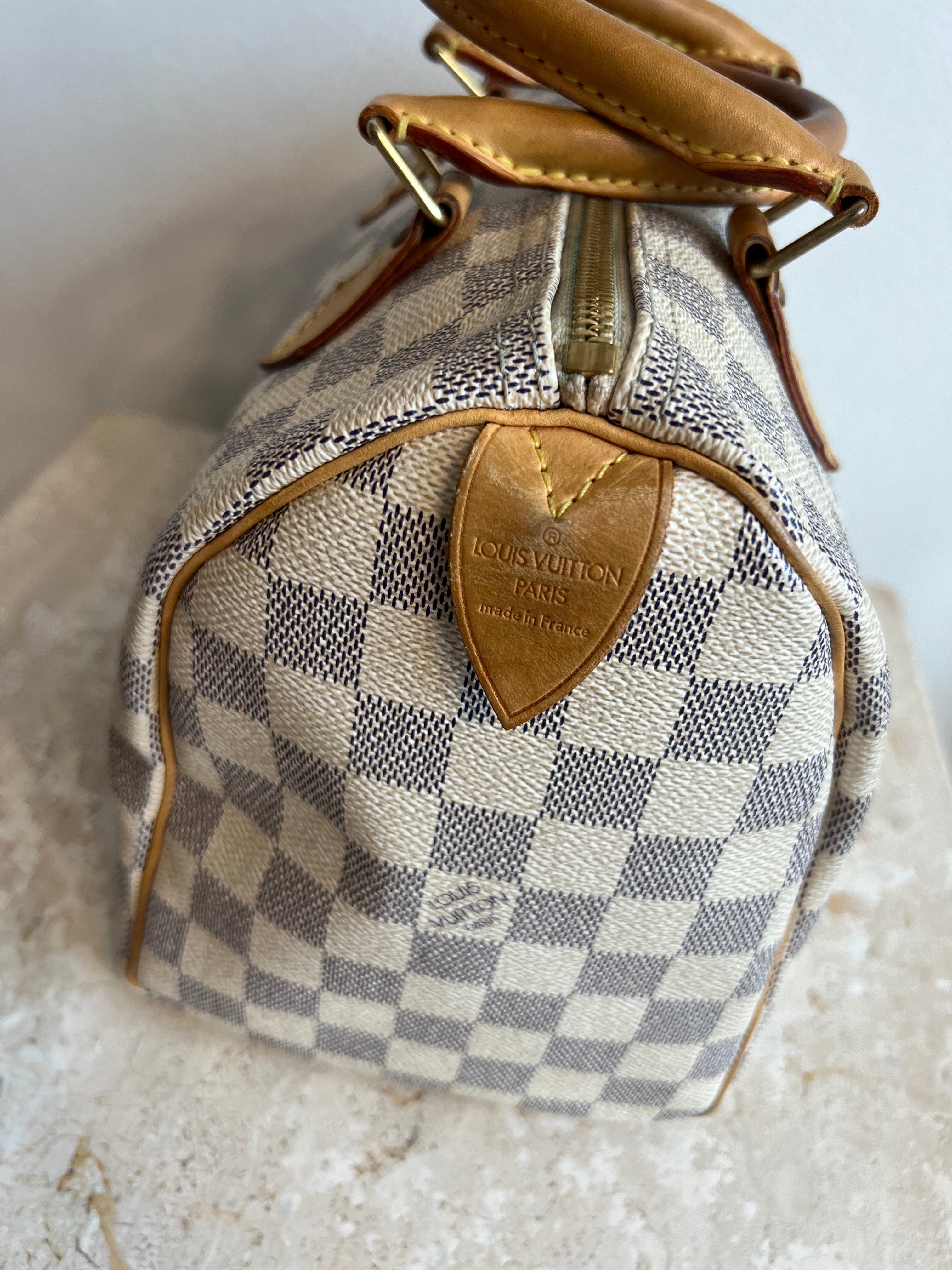 Pre-Owned LOUIS VUITTON Damier Azur Speedy 25